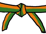 4 Kyu orange-gruen